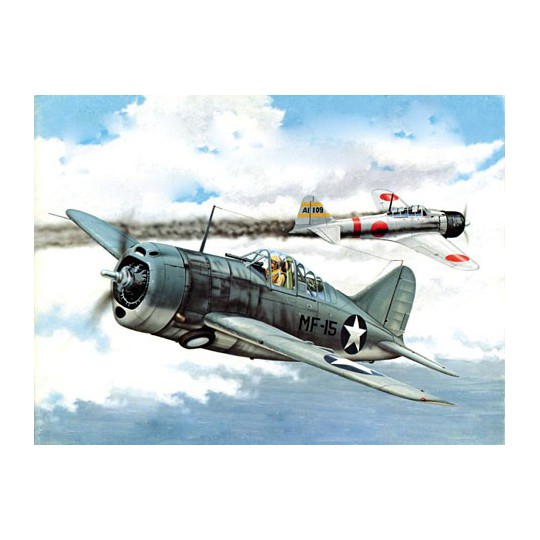 Brewster F2A-3 1/32 Plastikflugzeugmodell Brewster F2A-3 1/32 Plastikflugzeugmodell | Scientific-MHD