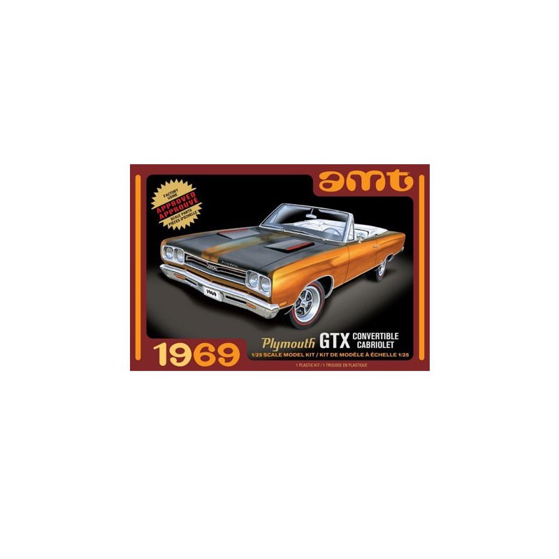 Kunststoffauto Modell 1969 Plymouth GTX Cabrio 1/25 | Scientific-MHD