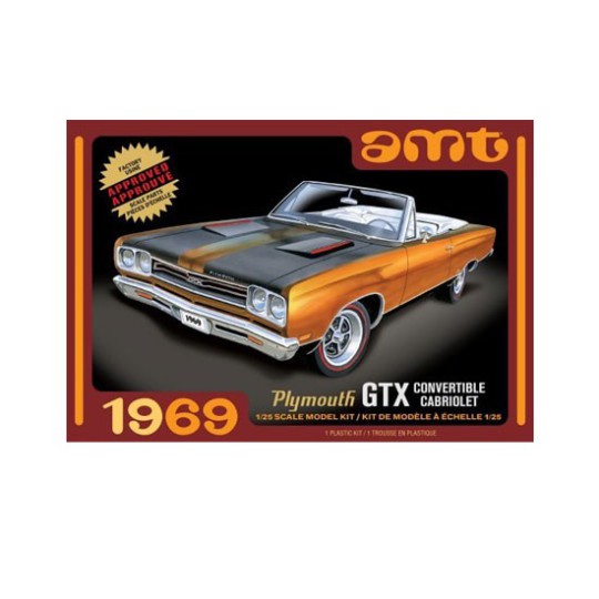 Kunststoffauto Modell 1969 Plymouth GTX Cabrio 1/25 | Scientific-MHD