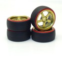 Radio -kontrolliertes Autozubehör 4 Räder Drift Gold 0 ° | Scientific-MHD