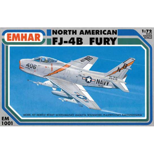 Kunststoffflugzeugmodell Nordamerikanische FJ-4B Fury1/72 | Scientific-MHD