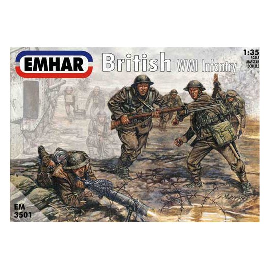 Plastiktankmodell Infanterie spröde und passende Streitwagen WWII1/35 | Scientific-MHD