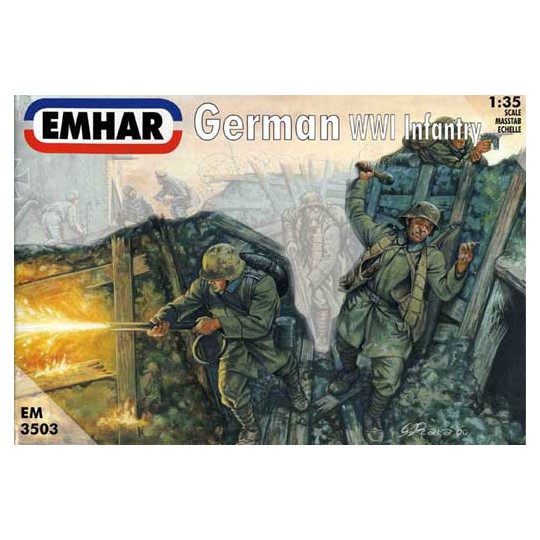 Plastiktankmodell Deutsche Infanterie und Ausstattung von WWI1/35 | Scientific-MHD