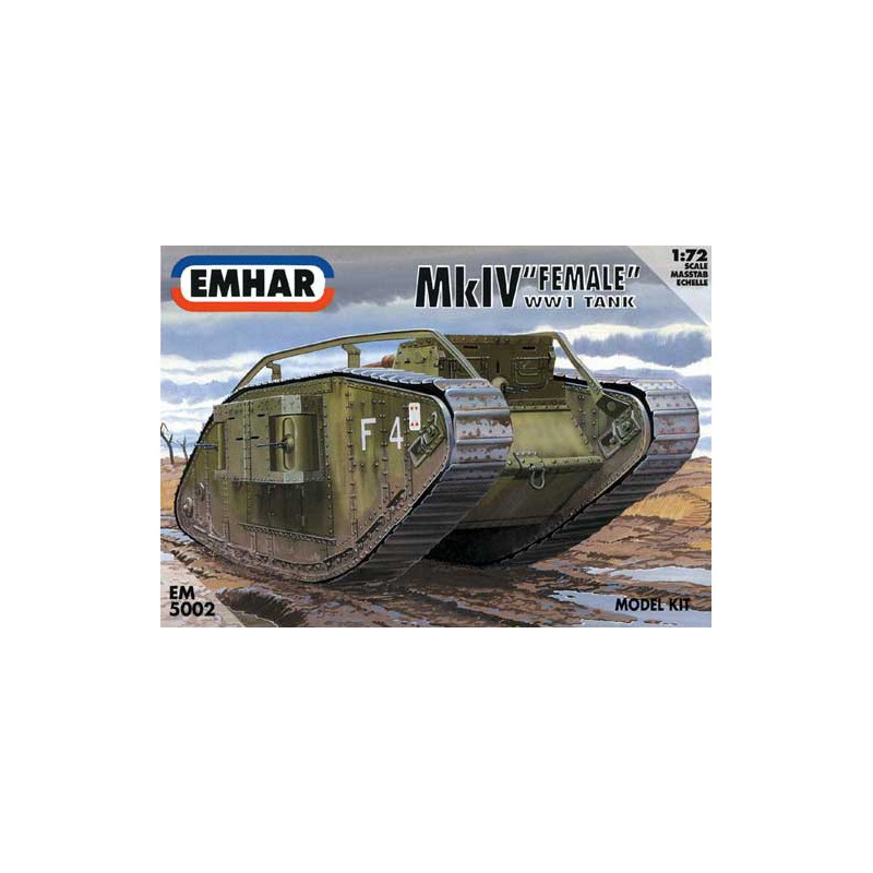 MKIV Plastic Tank Model "weiblicher" WWI -Tank 1/72 | Scientific-MHD