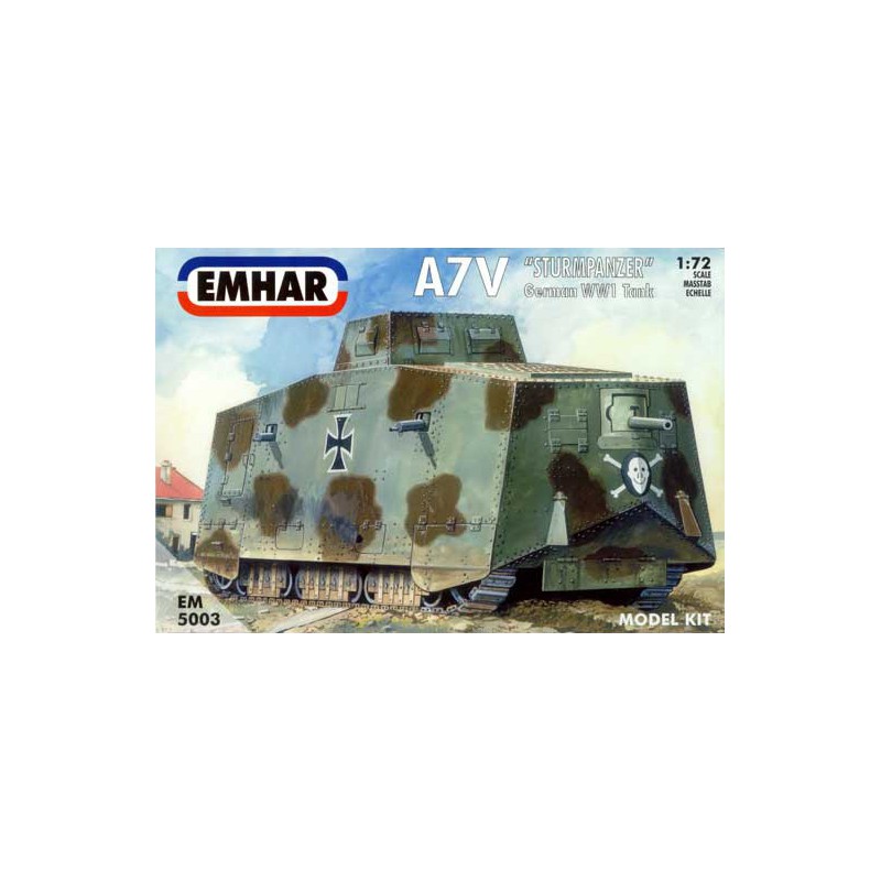 A7V Deutsches Plastiktankmodell erster WWI Tank1/72 | Scientific-MHD