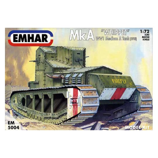 WWI Medium Plastic Model A "Whippet" Tank 1/72 | Scientific-MHD