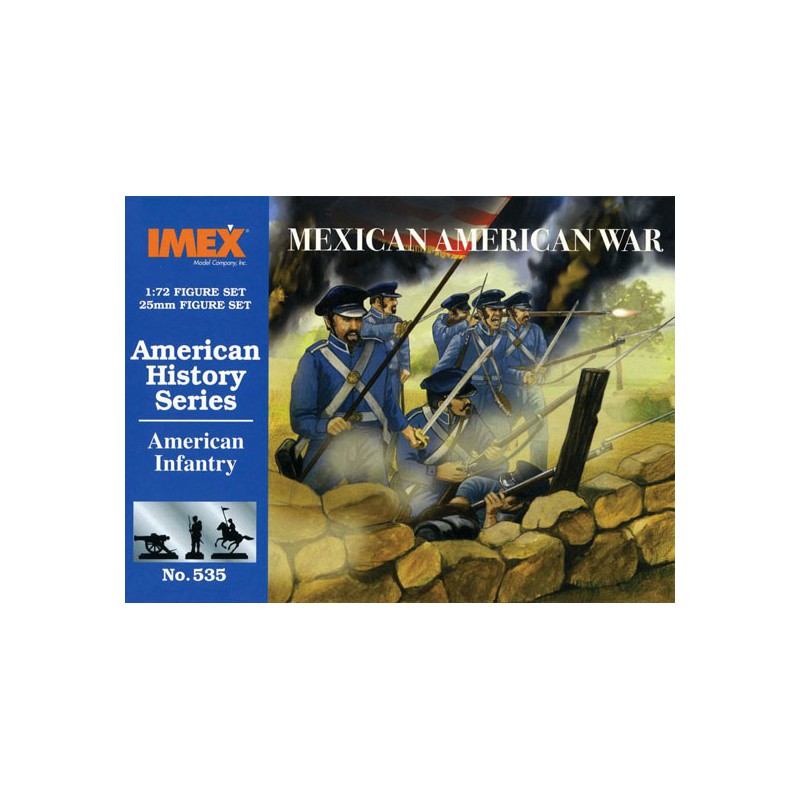 Mexikanischer Krieg American Infantery1/72 Figurine | Scientific-MHD