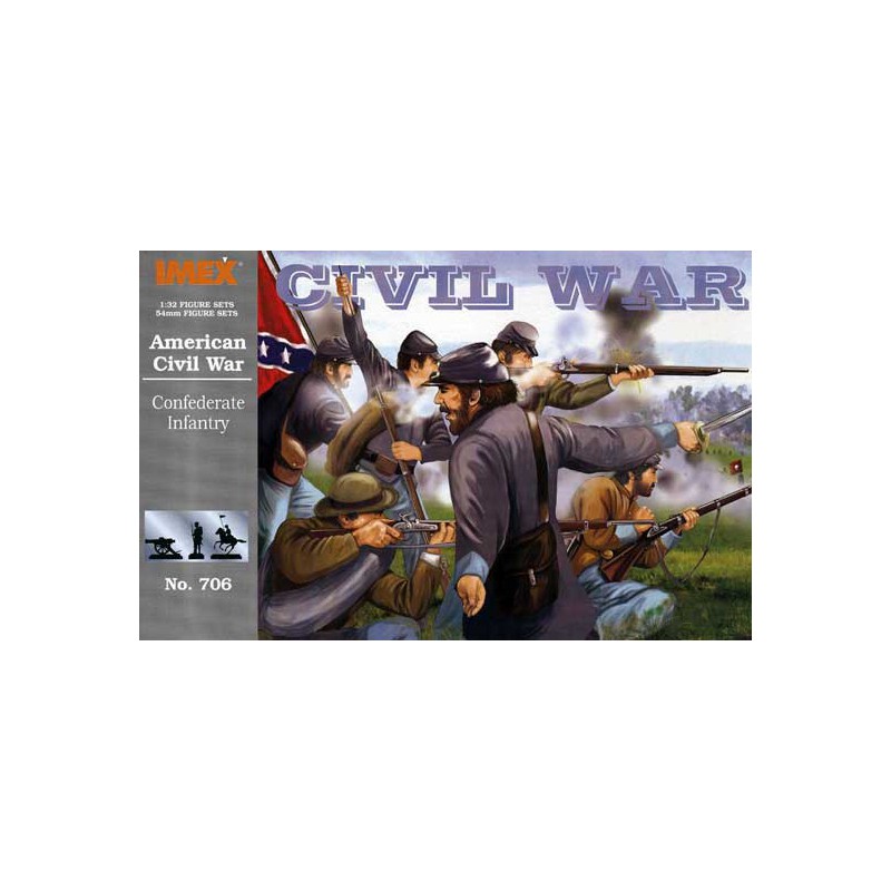 US -Figur konföderierte Infanterie1/32 | Scientific-MHD