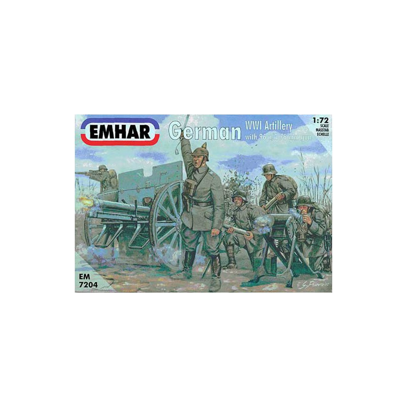 Deutsche Artillerie -Figur und Ausrüstung1/72 | Scientific-MHD