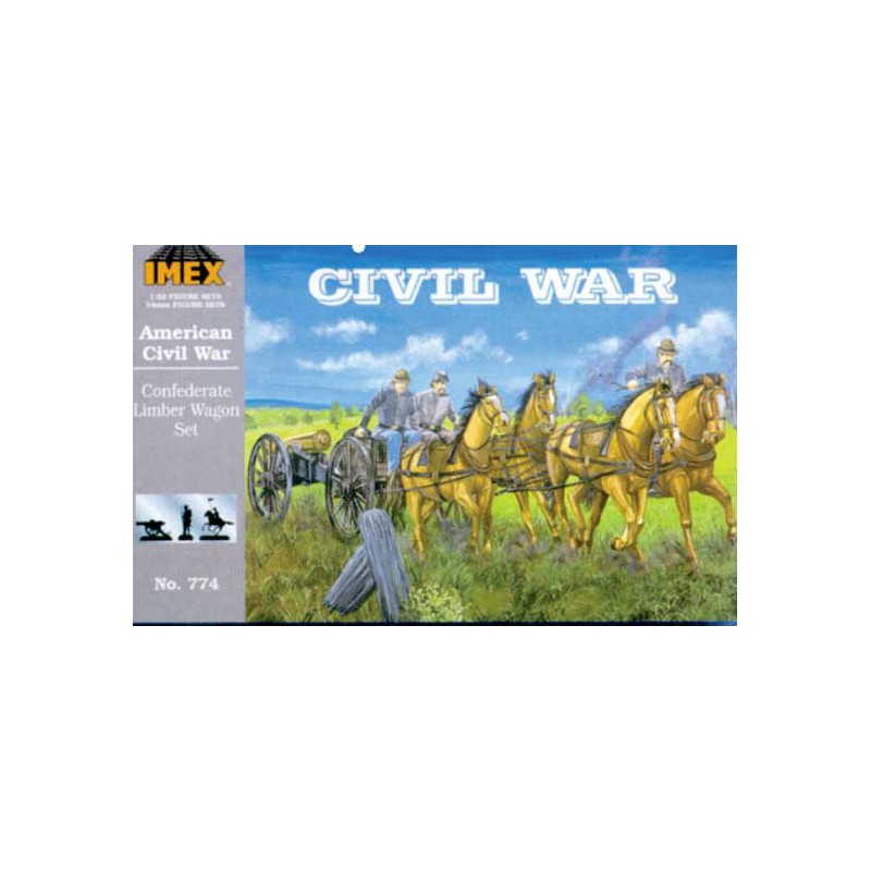 US Figur Confederate Limber Wagon1/32 | Scientific-MHD