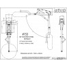 Eingebettete Zubehör Return Bi -Legs Reifenreifen 9 bis 20 kg - 90 ° - 279 mm | Scientific-MHD