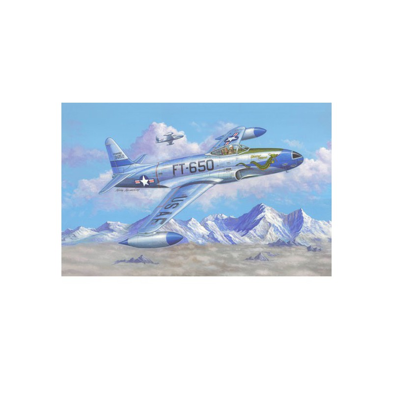 F-80C Plastikflugzeugmodell Aufnahmestern 1/48 | Scientific-MHD