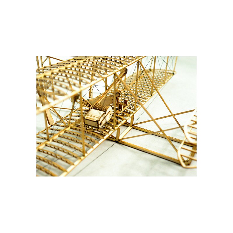 Holzflugzeugmodell Wright Flyer 500mm Kit | Scientific-MHD