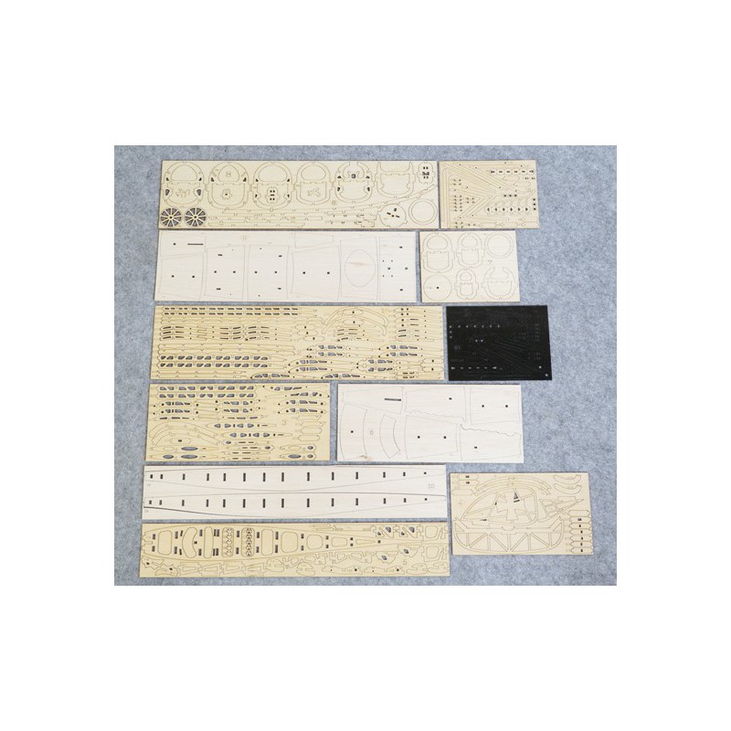 Holzflugzeugmodell Albatros 500mm Kit | Scientific-MHD