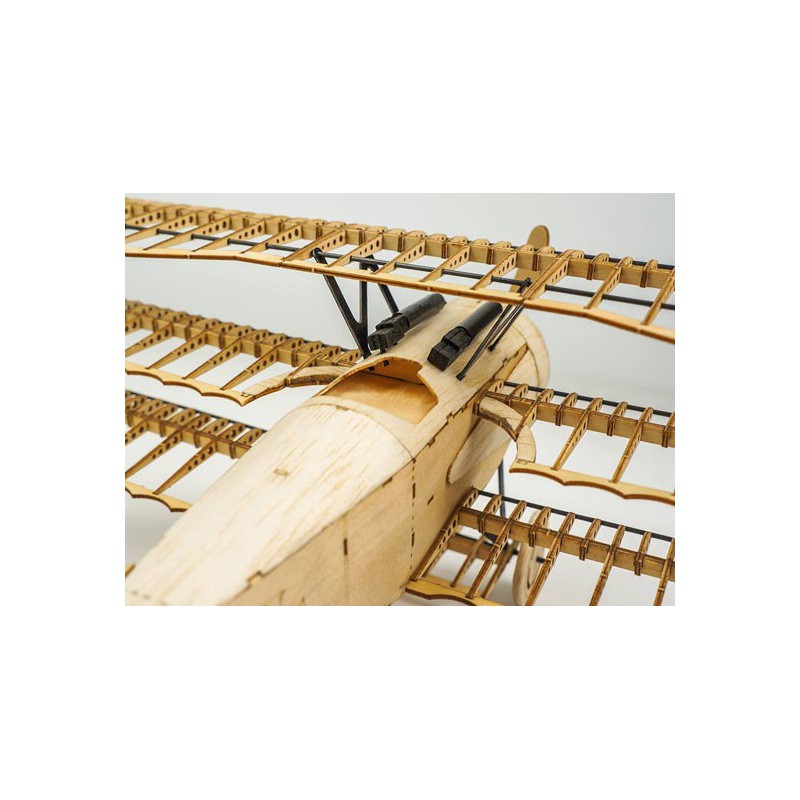 Holzflugzeugmodell Fokker DR1 Statisch 1/18 400 mm | Scientific-MHD