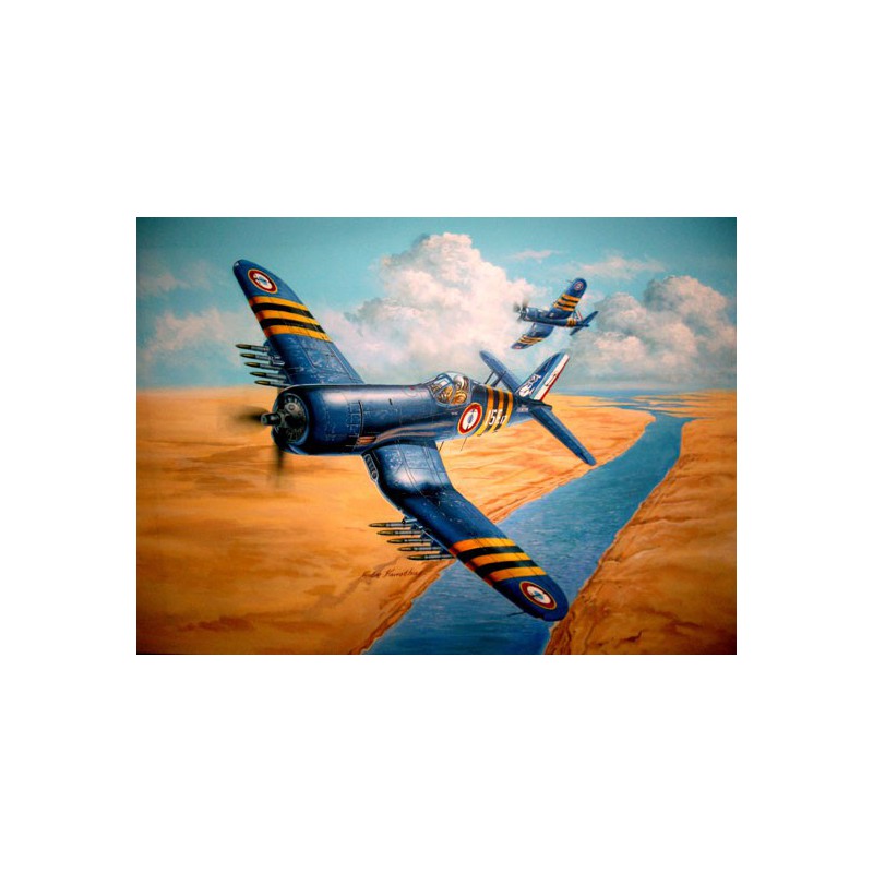 F4U-7 Französische Marine 1/48 Plastikflugzeugmodell | Scientific-MHD