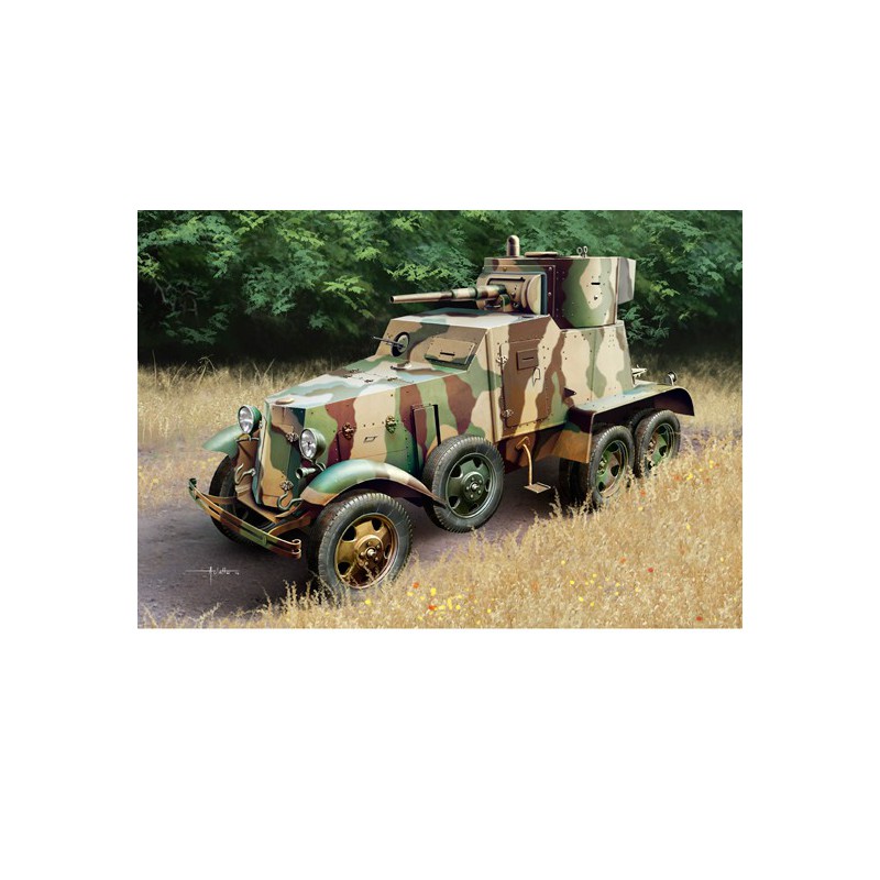 Sowjetisches BA-6-Plastikketten-Ba-6-Amor-Auto 1/35 | Scientific-MHD