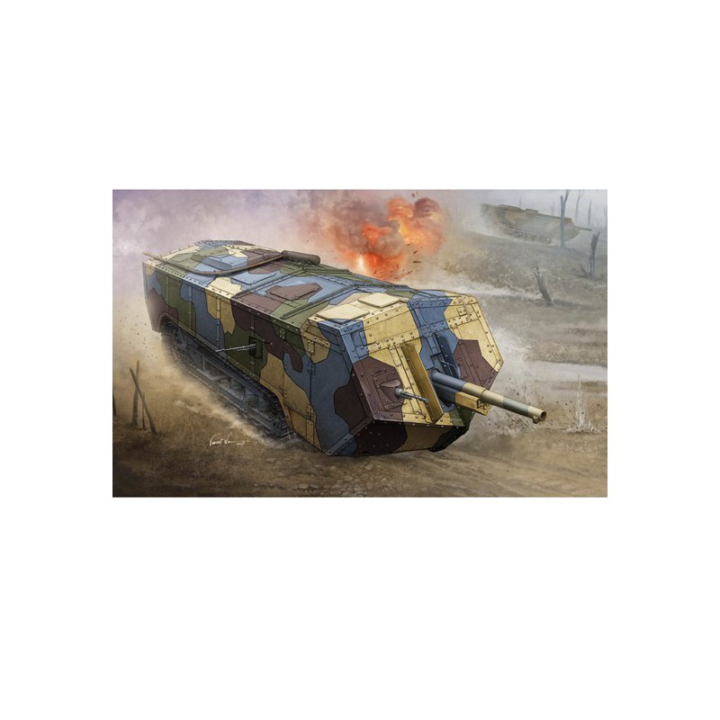 Saint Chamond Medium 1/35 Plastikmodell für Kunststoff | Scientific-MHD