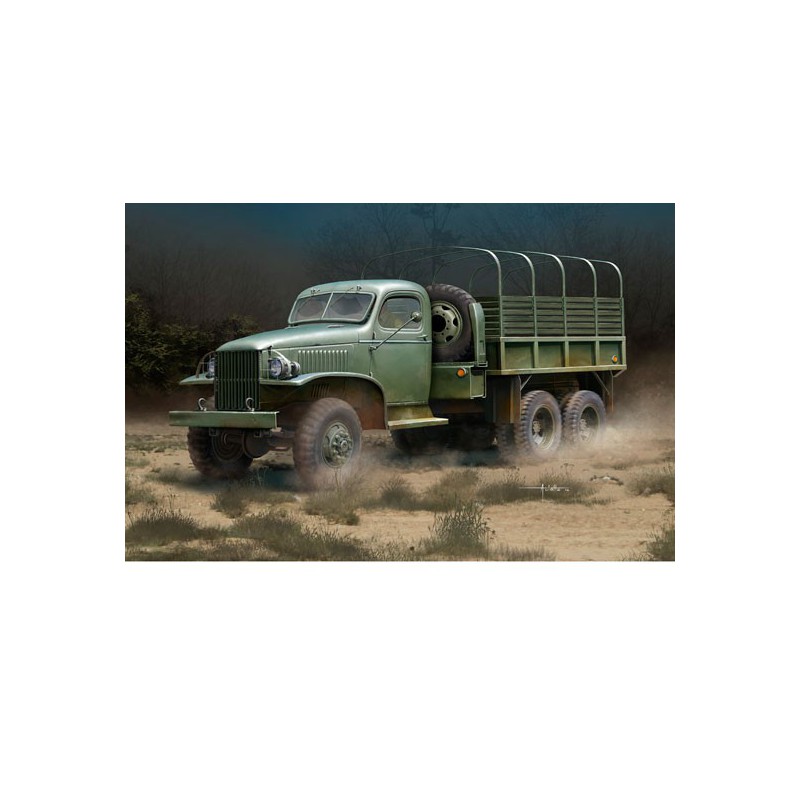 US GMC CCKW-352 Stahlfrachtlastwagen 1/35 Plastik-LKW-Modell | Scientific-MHD