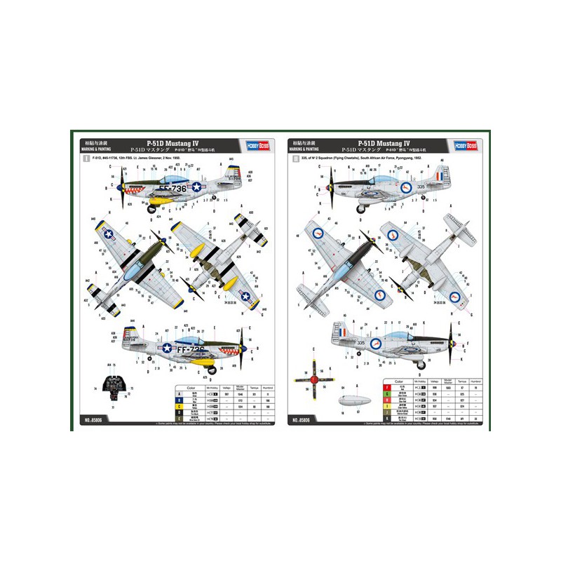 P-51d Mustang IV 1/48 Kunststoffebene Modell | Scientific-MHD