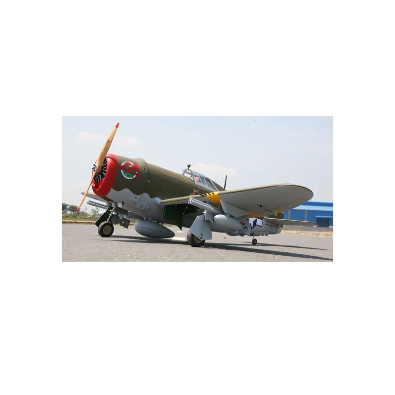 Riesiger, radio-scomputerthermischem Flugzeug P-47 Razorback 50-61cc/EP ARF | Scientific-MHD