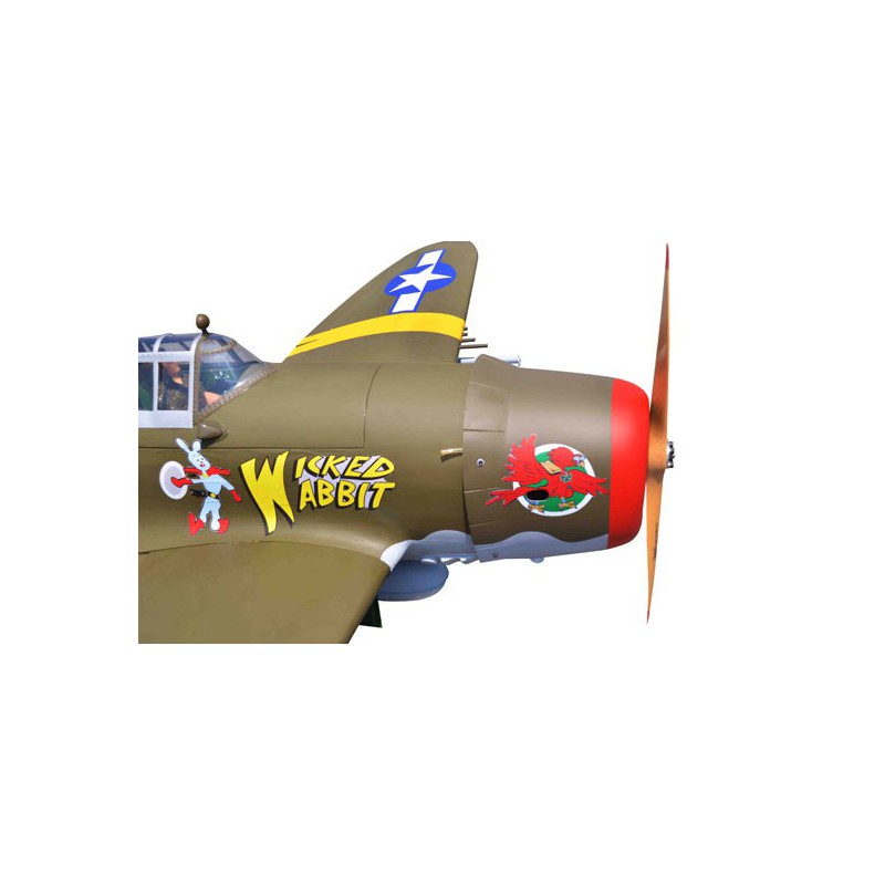 Riesiger, radio-scomputerthermischem Flugzeug P-47 Razorback 50-61cc/EP ARF | Scientific-MHD