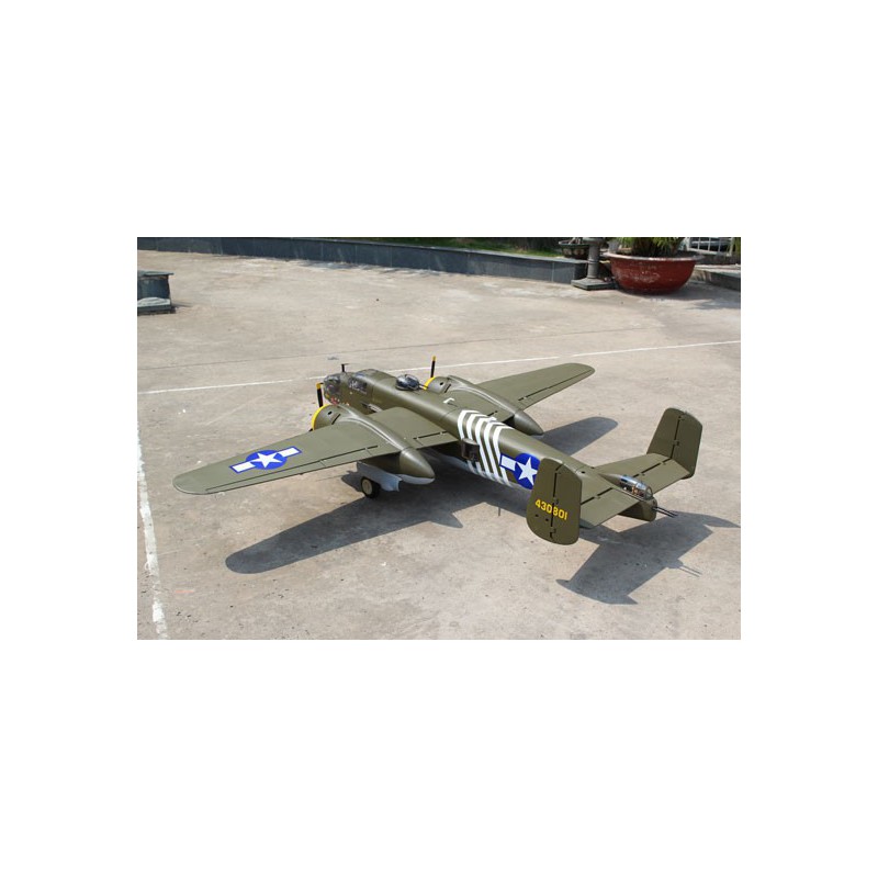 Radio-kontrollierte Thermoflugzeuge B-25 2x20cc ARF + Elektrische Rendite | Scientific-MHD