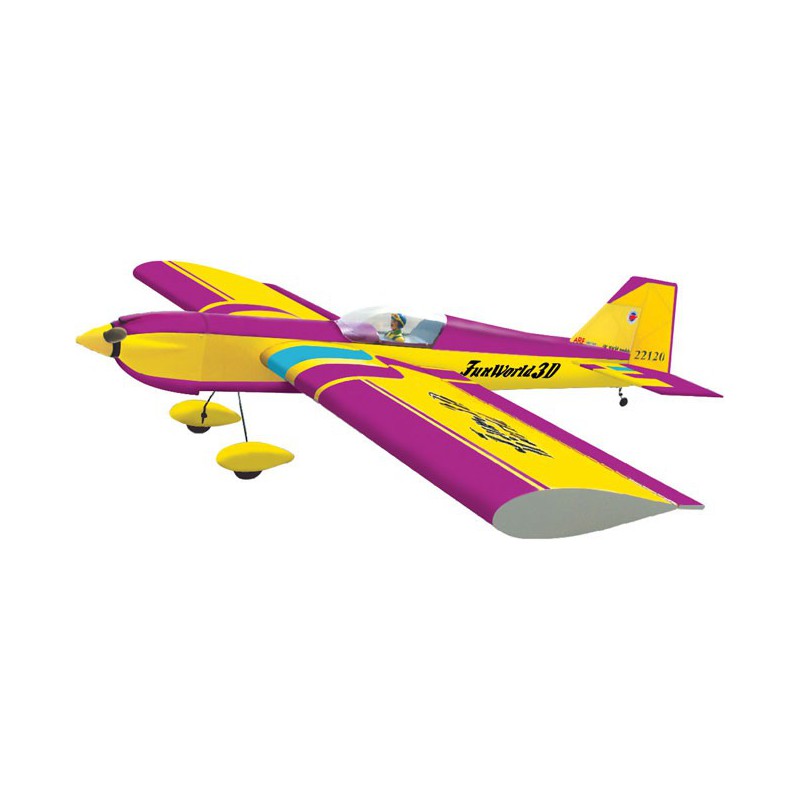 Fun World 3D Radio - kontrolliertes Wärmelflugzeug - 120r Violett ARF | Scientific-MHD