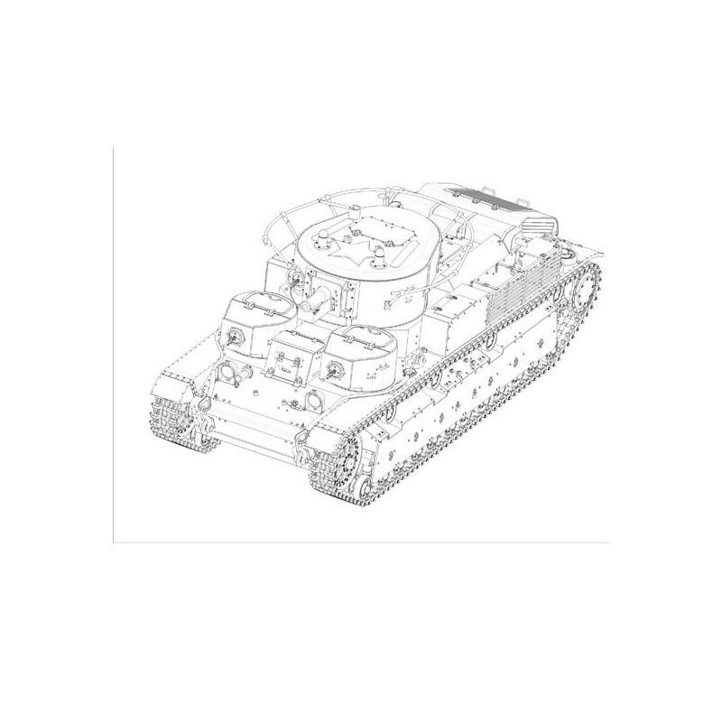 Sowjetisches T-28 mittelschwerem Tank 1/35 Kunststoffmodell für Kunststoff | Scientific-MHD