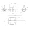 Elektromotor DM2615 KV1050 Motor | Scientific-MHD