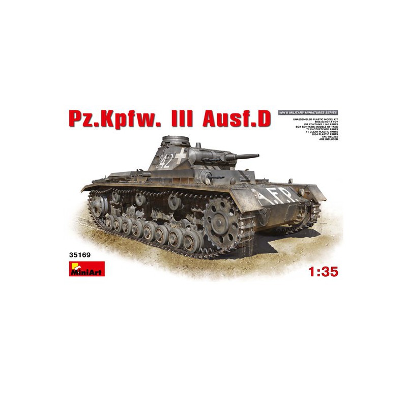 PZ.KPFW Kunststofftankmodell. III AUSF.D 1/35 | Scientific-MHD