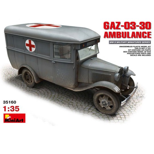 Gasplastik -LKW -Modell 03 30 1/35 Krankenwagen Gasplastik -LKW -Modell 03 30 1/35 Krankenwagen | Scientific-MHD