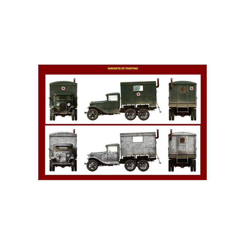 AAA -Gas -Plastik -LKW -Modell + 1/35 Unterkunft | Scientific-MHD