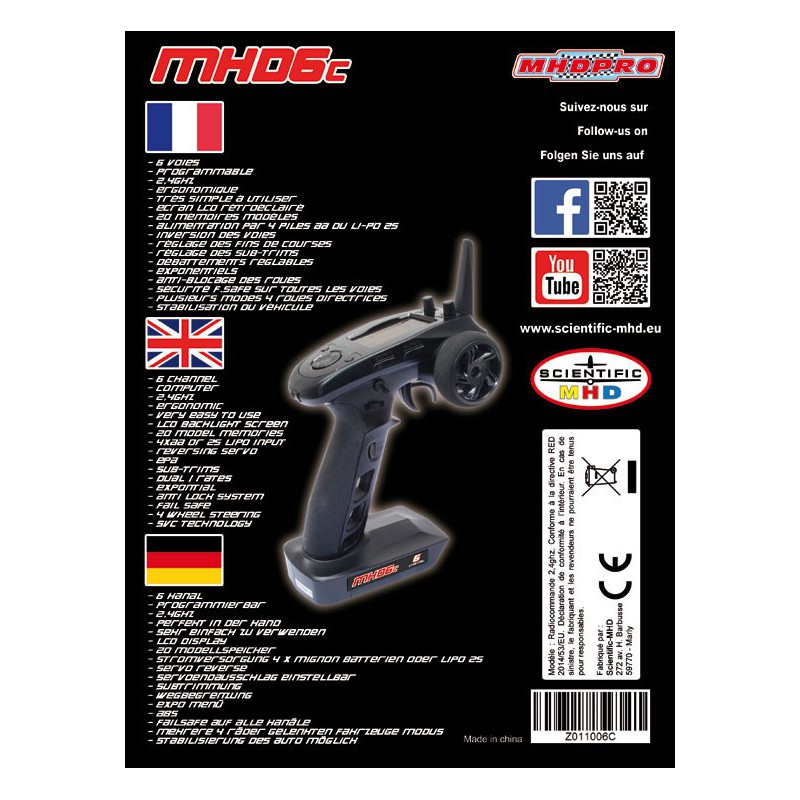 Set für MHD6C 2,4GHz Techno MHD6C. SVC | Scientific-MHD