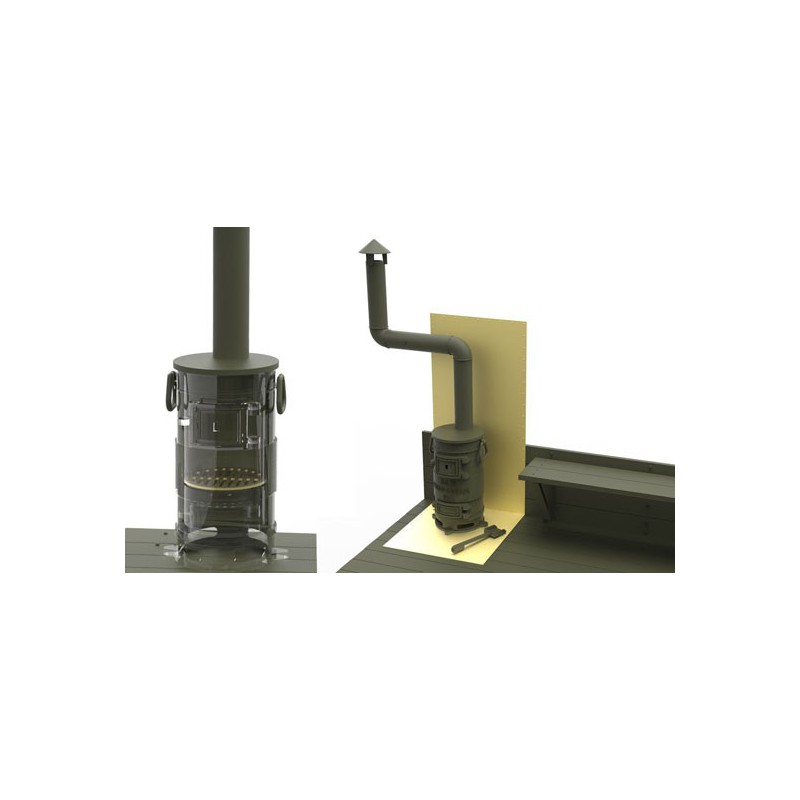 AAA -Gas -Plastik -LKW -Modell + 1/35 Unterkunft | Scientific-MHD