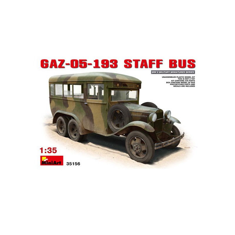 Gasplastik -LKW Modell 05 193 Staff Bus 1/35 | Scientific-MHD