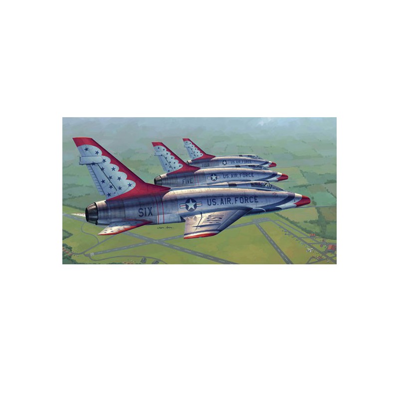 F-100d Plastikflugzeugmodell Thunderbirds | Scientific-MHD
