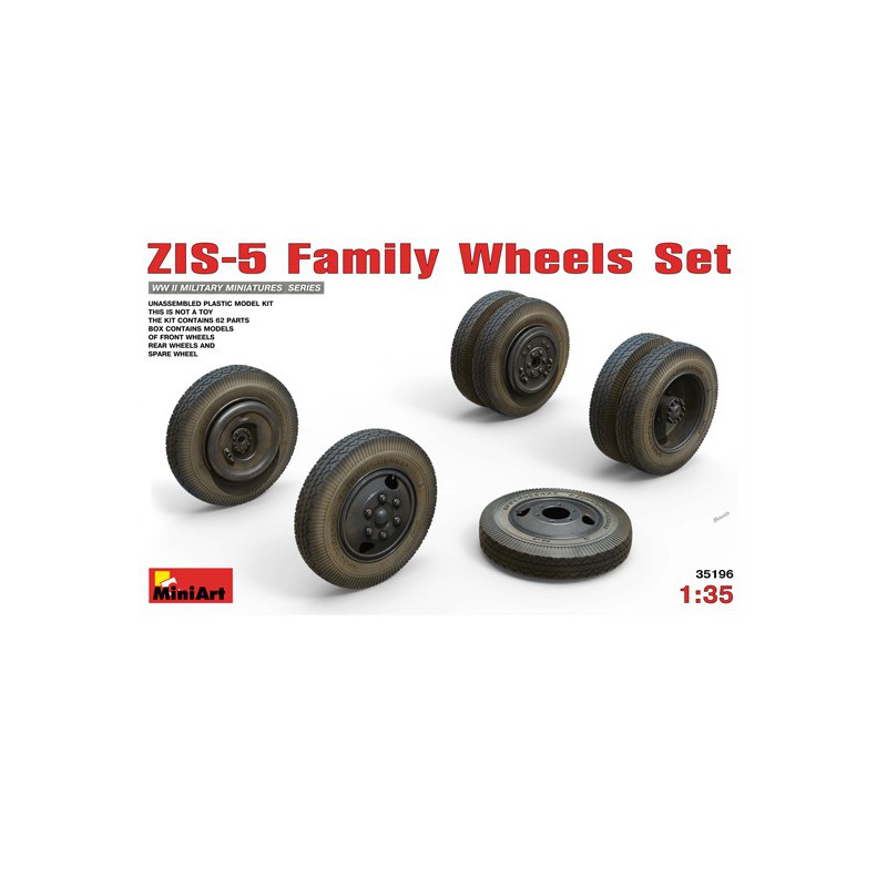 Kunststofftankmodell ZIS-5 1/35 Räder | Scientific-MHD