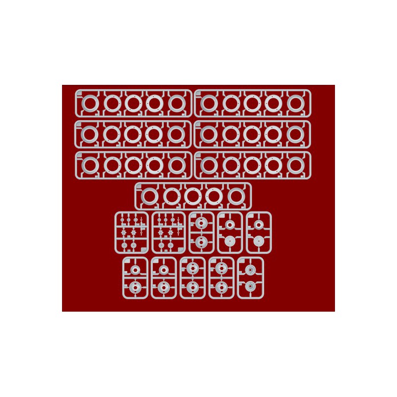 Kunststofftankmodell ZIS-5 1/35 Räder | Scientific-MHD