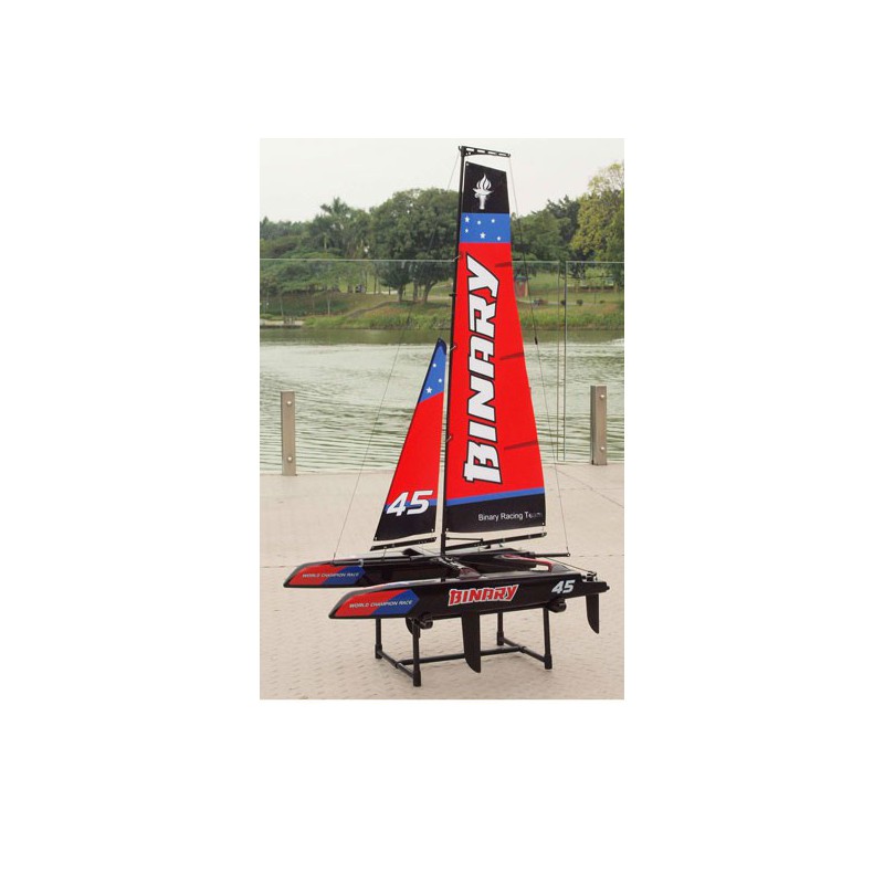 RTS Red Catamaran Radio -kontrolliertes Segelboot | Scientific-MHD