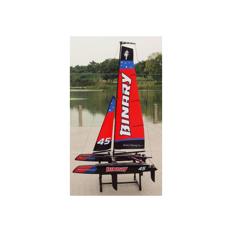 RTS Red Catamaran Radio -kontrolliertes Segelboot | Scientific-MHD