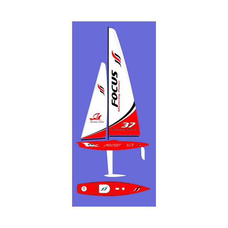 Fokus Yacht 1M RTS Radio -kontrolliertes Segelboot | Scientific-MHD