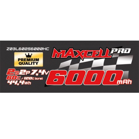 Lipo -Batterie für funkkontrollierte Lipo 60c 2s 6000 mA HC | Scientific-MHD