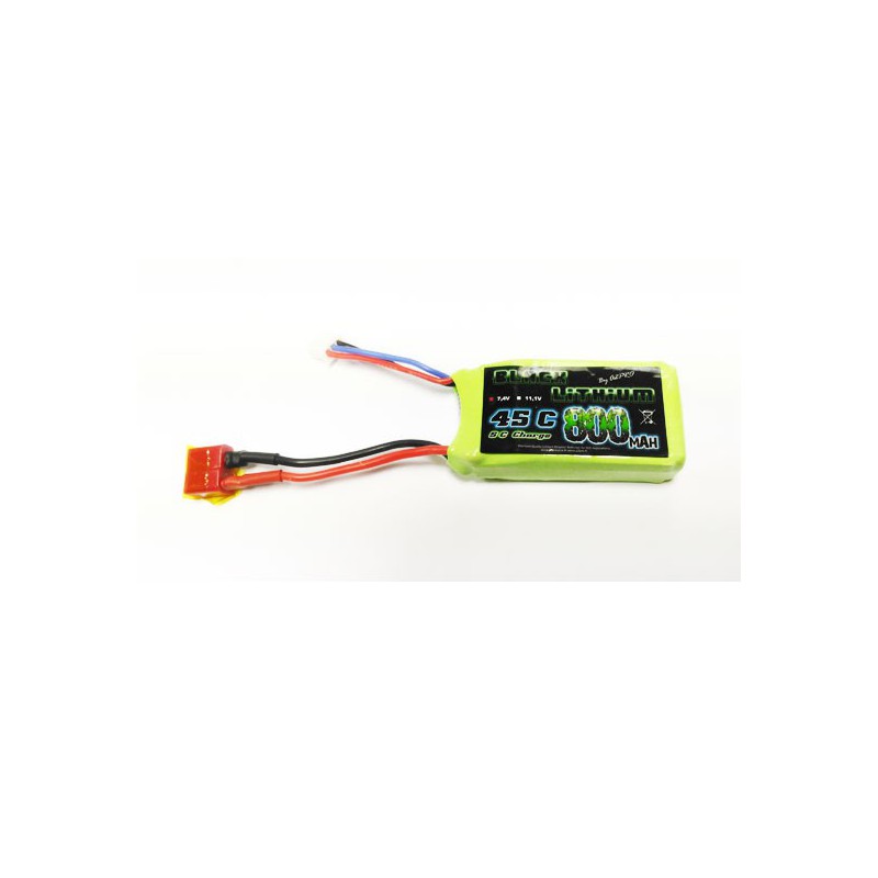 Lipo Bati für radio kontrollierte Lipo Black Lithium 800mah 45c 2s | Scientific-MHD