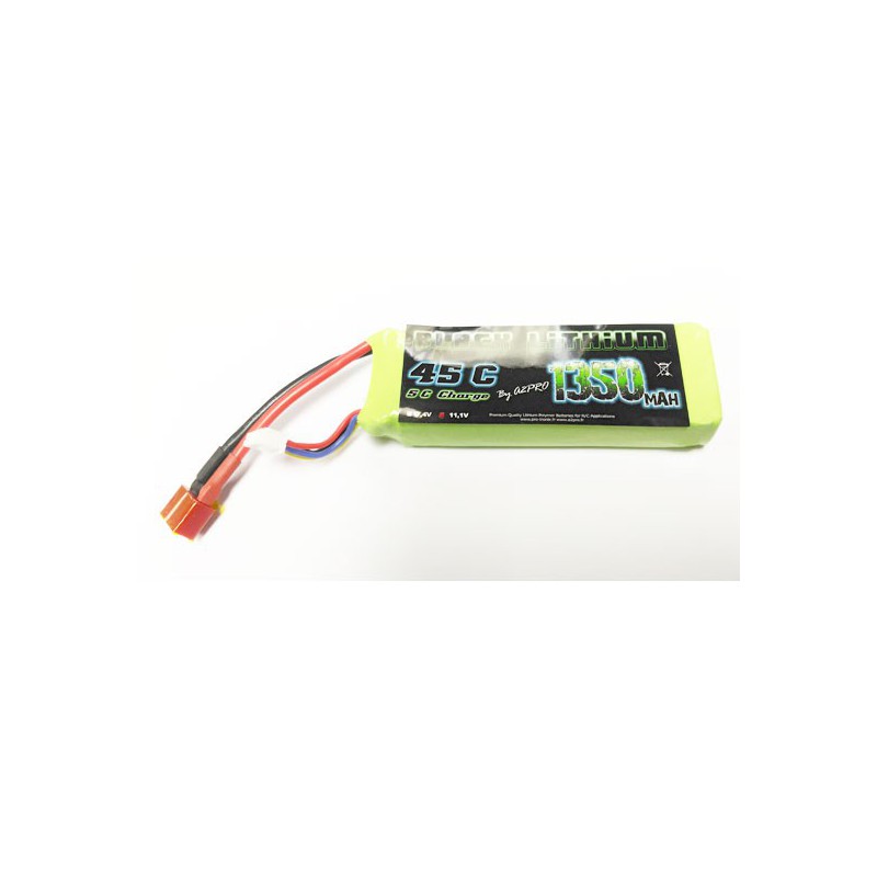 Lipo Bati für radio kontrollierte Lipo Black Lithium 1350mah 45c 3s | Scientific-MHD