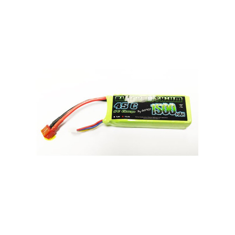 Lipo -Batterie für Funk -kontrollierte Lipo -Schwarz -Lithium 1500mah 45c 3s | Scientific-MHD