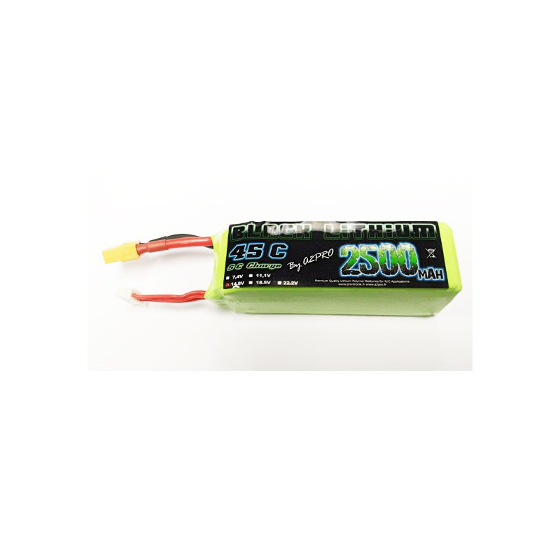 Lipo Bati für radio kontrollierte Lipo Black Lithium 2500mah 45c 4s | Scientific-MHD