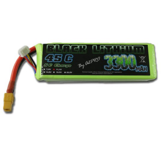 Lipo 3300mah 45c 3s Lipo -Batterie für funkgesteuerte Lipo -Schwarz -Lithium 3300mah 45c 3s | Scientific-MHD