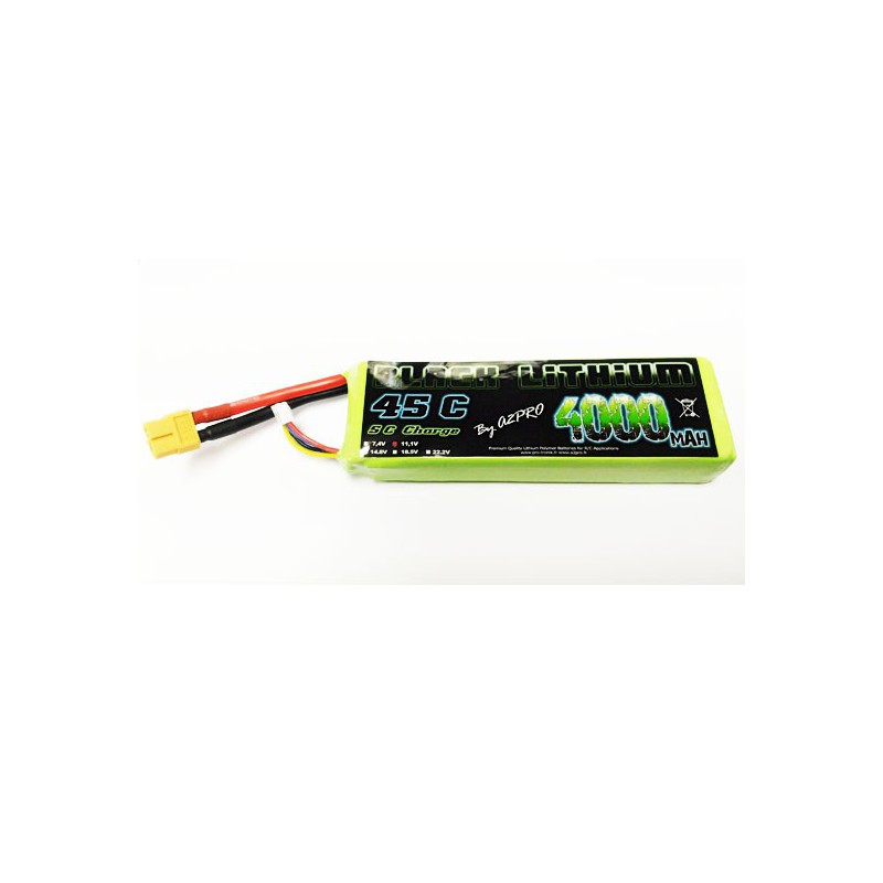 Lipo Bati für Radio -kontrollierte Lipo Black Lithium 4000mah 45c 3s | Scientific-MHD