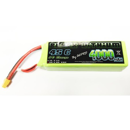 Lipo Bati für Radio -kontrollierte Lipo Black Lithium 4000mah 45c 4s | Scientific-MHD